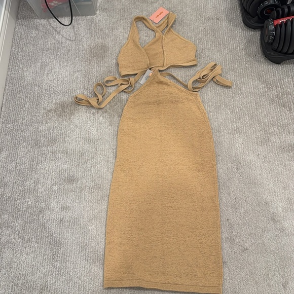 Cult Gaia NWT Aziza Knit Dress in Sand 🤩 - Picture 7 of 13